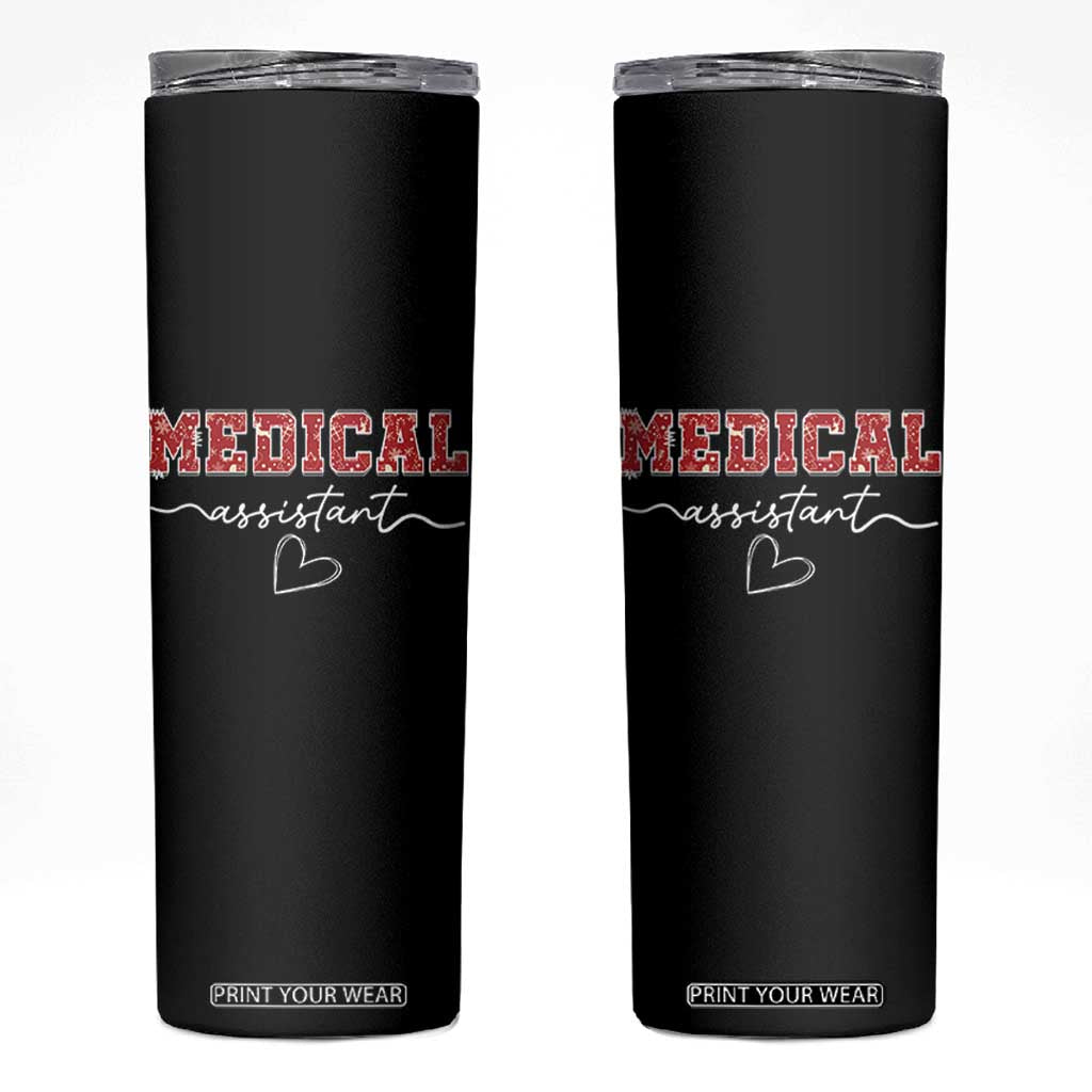 Christmas Medical Assistant Skinny Tumbler MA Nurse Gift TS10 Black Print Your Wear