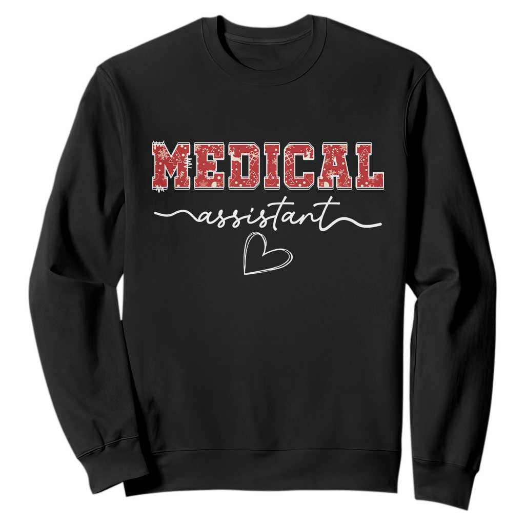Christmas Medical Assistant Sweatshirt MA Nurse Gift - Print Your Wear