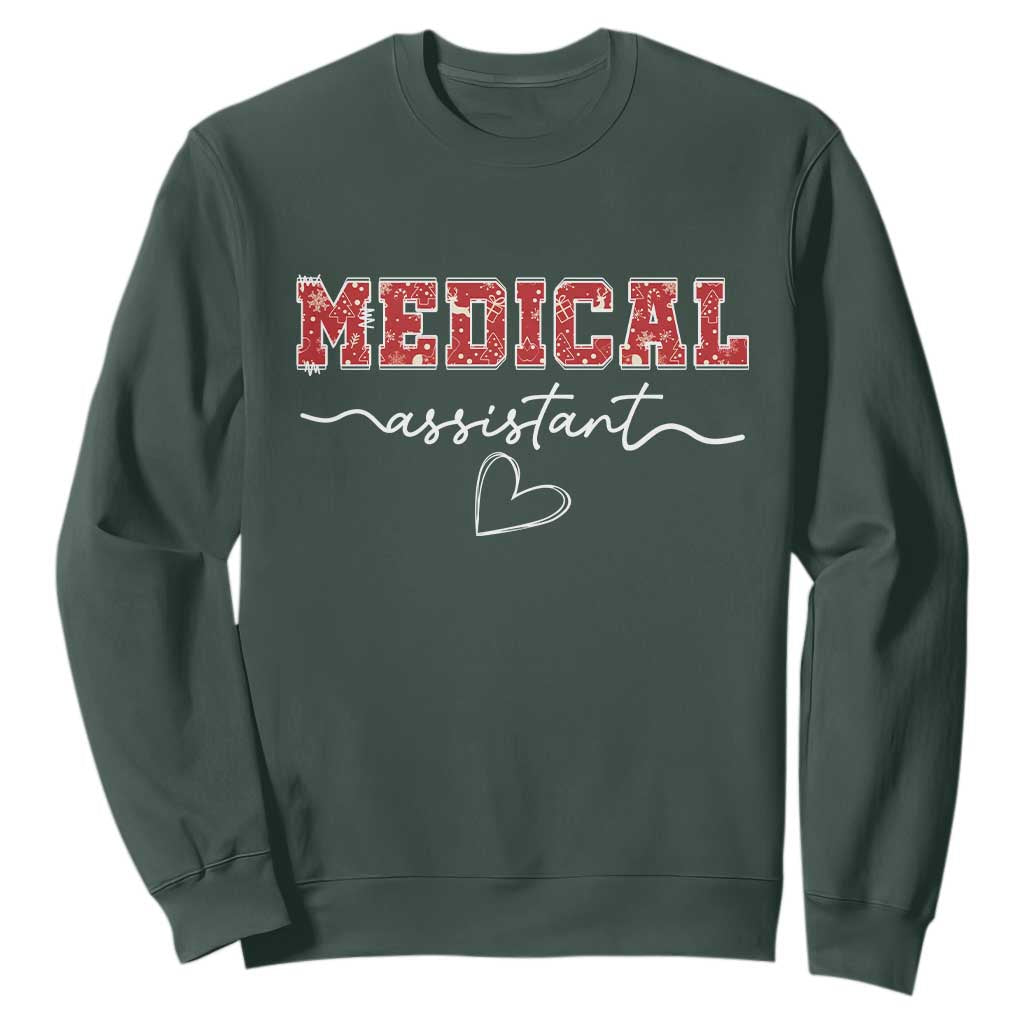 Christmas Medical Assistant Sweatshirt MA Nurse Gift - Print Your Wear