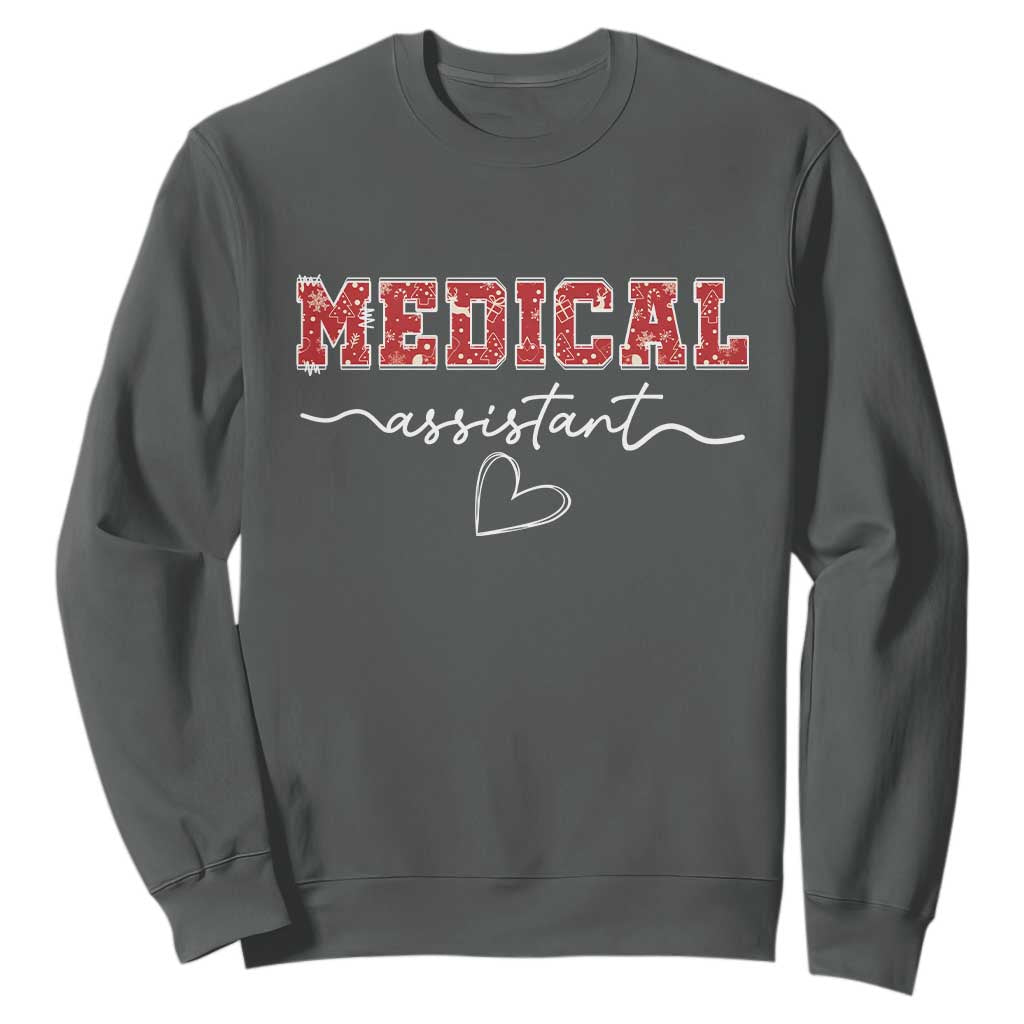 Christmas Medical Assistant Sweatshirt MA Nurse Gift - Print Your Wear