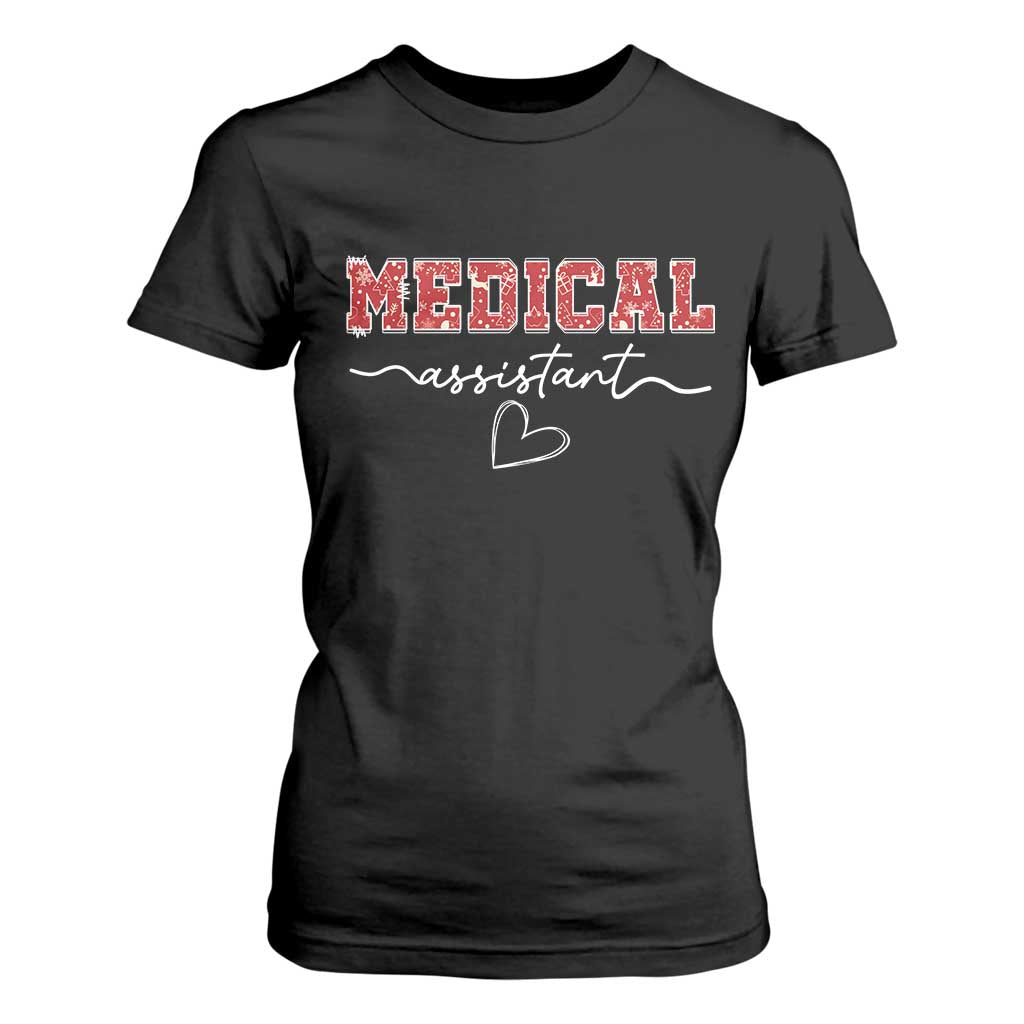 Christmas Medical Assistant T Shirt For Women MA Nurse Gift TS10 Black Print Your Wear