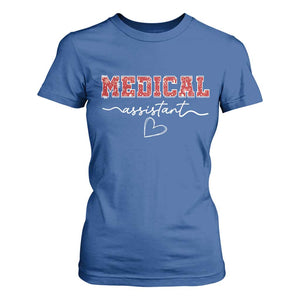 Christmas Medical Assistant T Shirt For Women MA Nurse Gift TS10 Royal Blue Print Your Wear