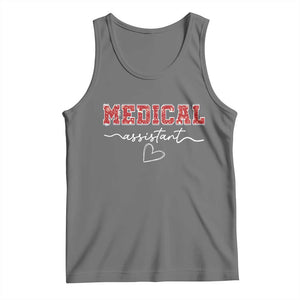 Christmas Medical Assistant Tank Top MA Nurse Gift TS10 Black Heather Print Your Wear