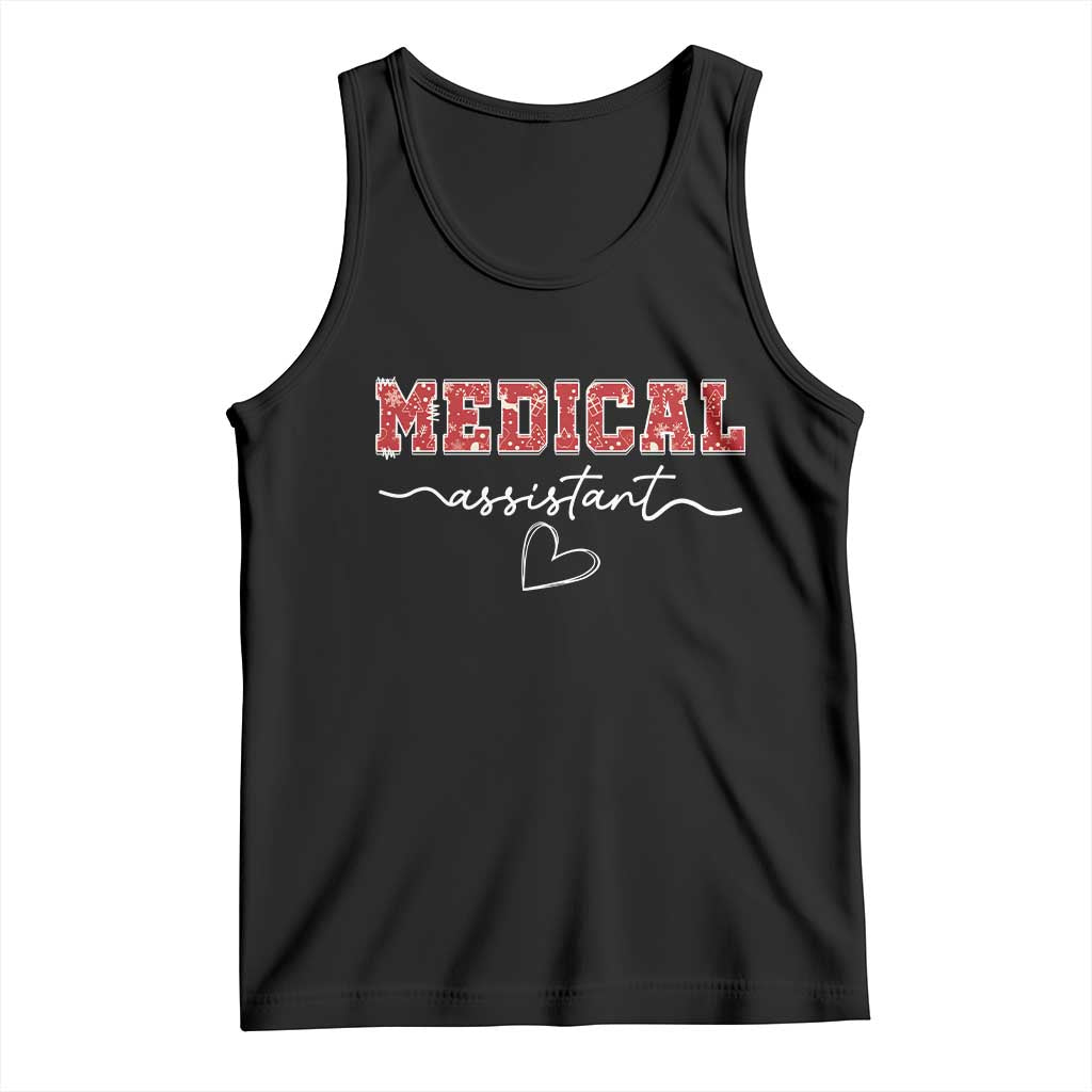 Christmas Medical Assistant Tank Top MA Nurse Gift TS10 Black Print Your Wear