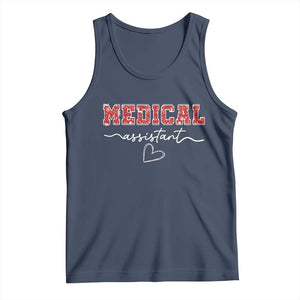Christmas Medical Assistant Tank Top MA Nurse Gift TS10 Navy Print Your Wear