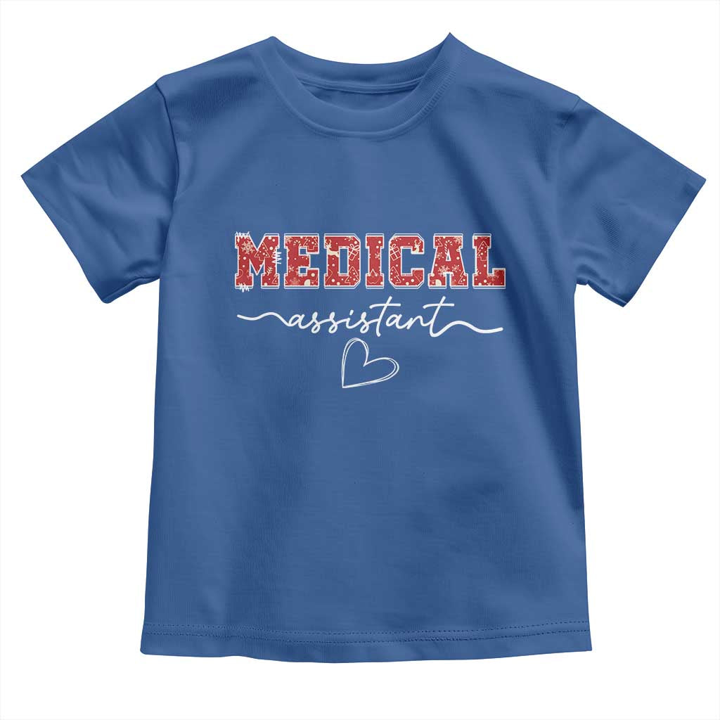 Christmas Medical Assistant Toddler T Shirt MA Nurse Gift TS10 Royal Blue Print Your Wear