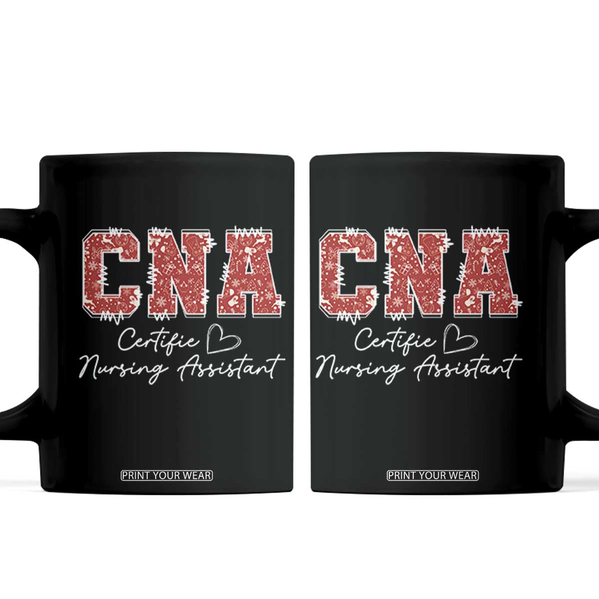 CNA Christmas Coffee Mug Certified Nursing Assistant Gift - Print Your Wear