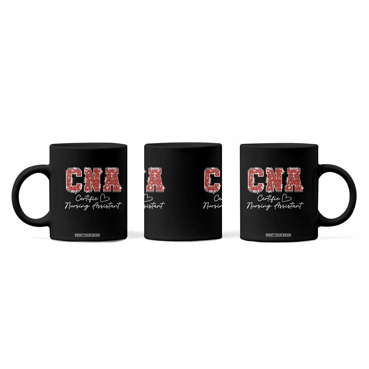 CNA Christmas Coffee Mug Certified Nursing Assistant Gift - Print Your Wear