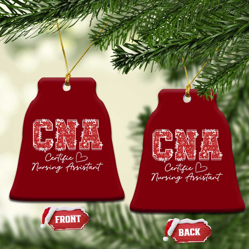 CNA Christmas Ceramic Ornament Certified Nursing Assistant Gift TS10 Print Your Wear