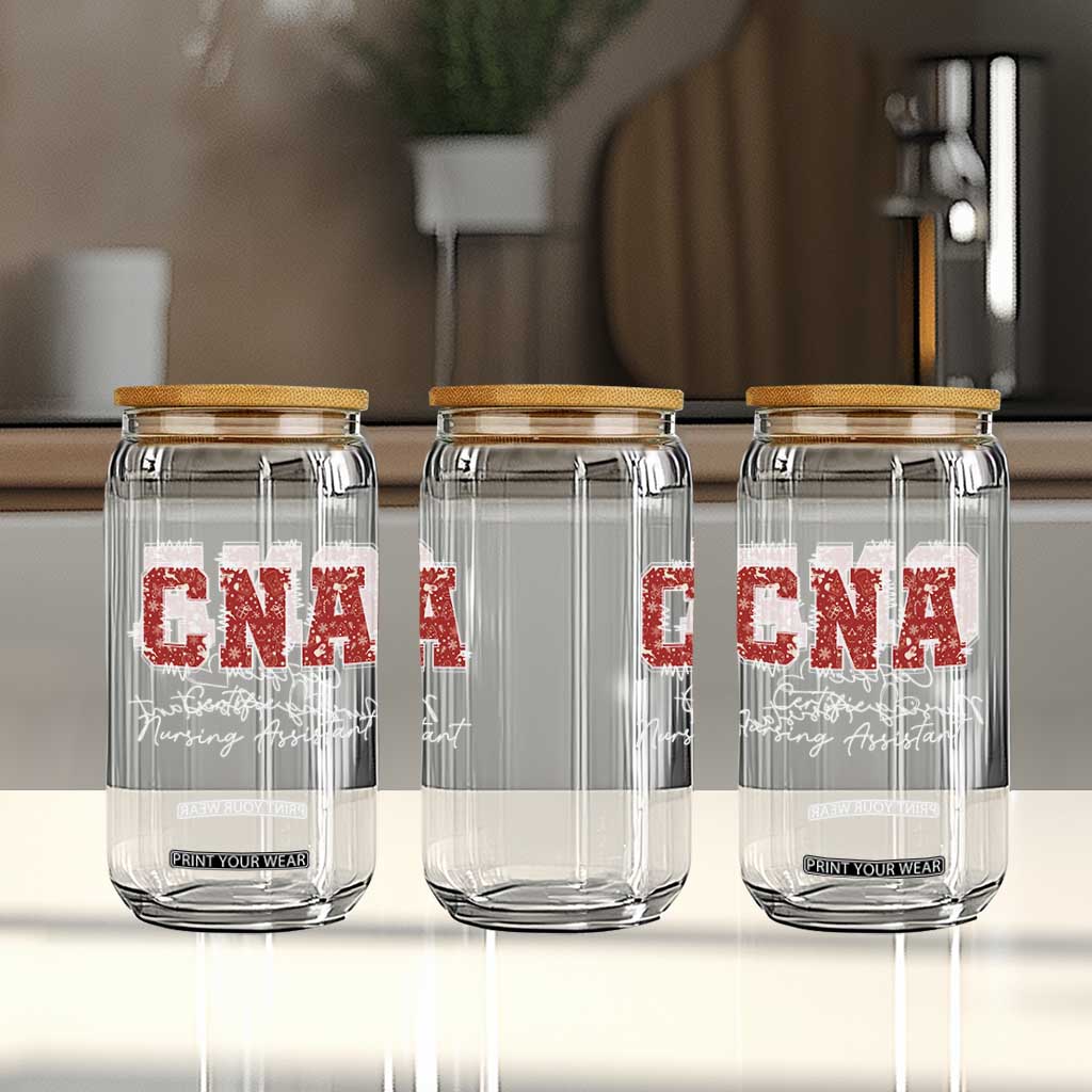 CNA Christmas Glass Can Certified Nursing Assistant Gift - Print Your Wear