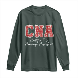 CNA Christmas Long Sleeve Shirt Certified Nursing Assistant Gift - Print Your Wear