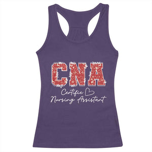 CNA Christmas Racerback Tank Top Certified Nursing Assistant Gift TS10 Purple Print Your Wear