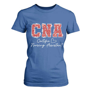 CNA Christmas T Shirt For Women Certified Nursing Assistant Gift TS10 Royal Blue Print Your Wear