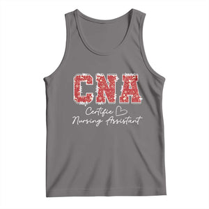 CNA Christmas Tank Top Certified Nursing Assistant Gift TS10 Deep Heather Print Your Wear