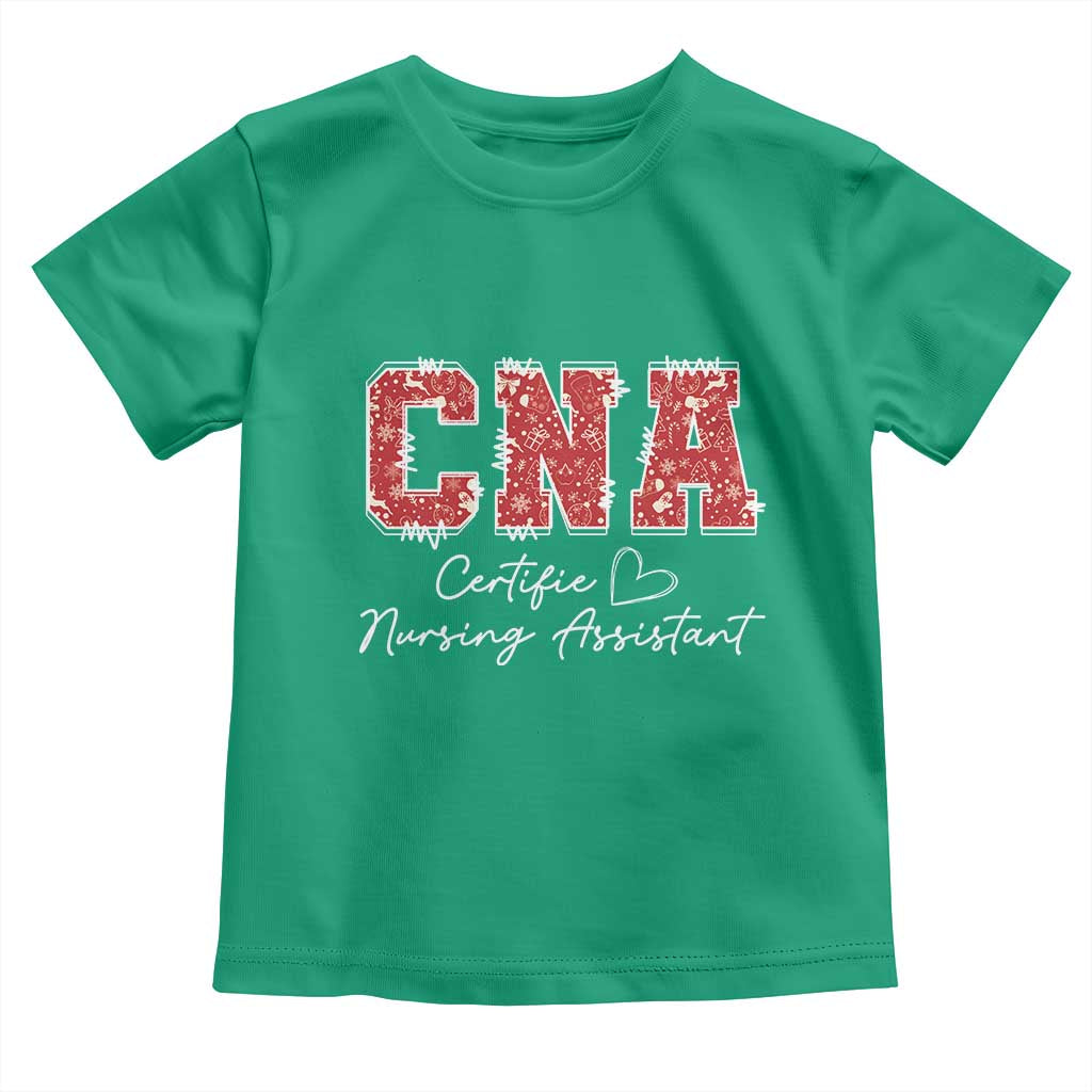 CNA Christmas Toddler T Shirt Certified Nursing Assistant Gift TS10 Irish Green Print Your Wear