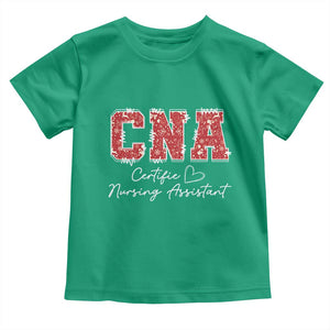 CNA Christmas Toddler T Shirt Certified Nursing Assistant Gift TS10 Irish Green Print Your Wear