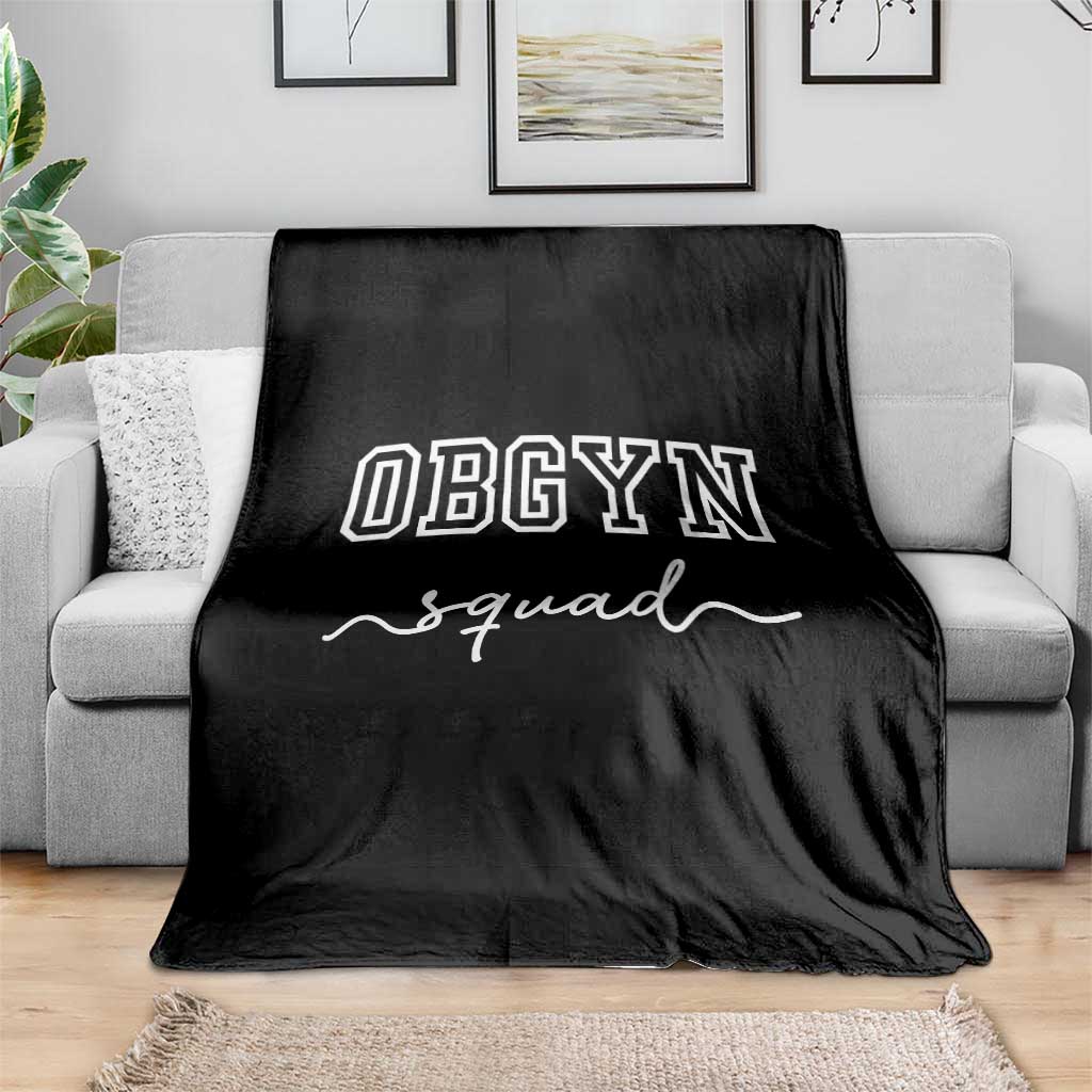 OBGYN Squad Throw Blanket Obstetrics And Gynecology Nurse TS10 Print Your Wear