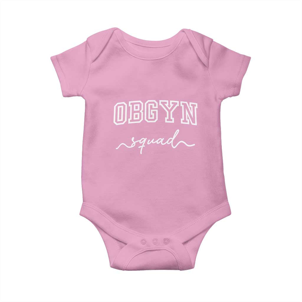 OBGYN Squad Baby Onesie Obstetrics And Gynecology Nurse TS10 Light Pink Print Your Wear