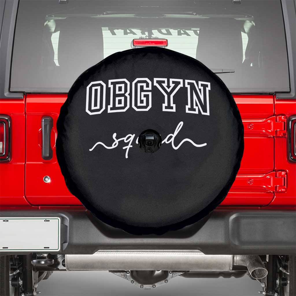OBGYN Squad Spare Tire Cover Obstetrics And Gynecology Nurse TS10 Black Print Your Wear