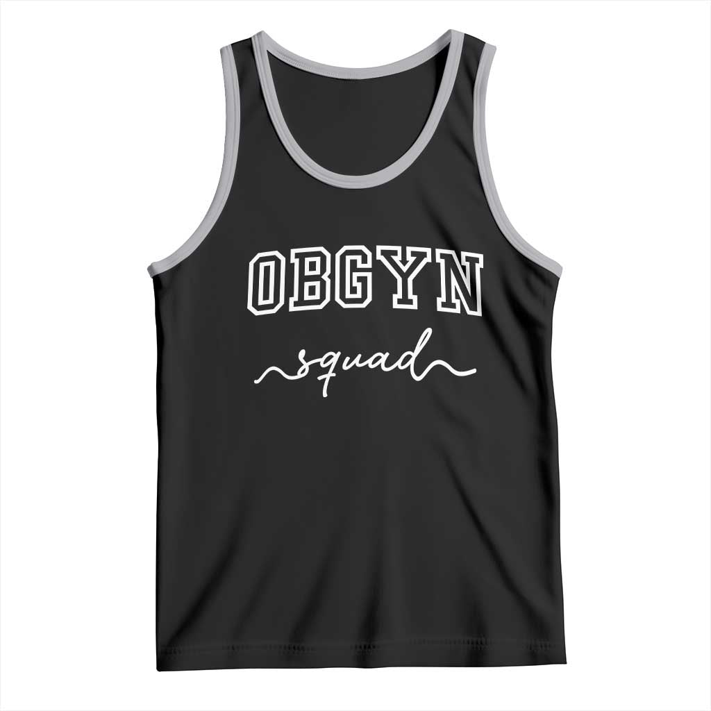 OBGYN Squad Tank Top Obstetrics And Gynecology Nurse TS10 Black Athletic Heather Print Your Wear