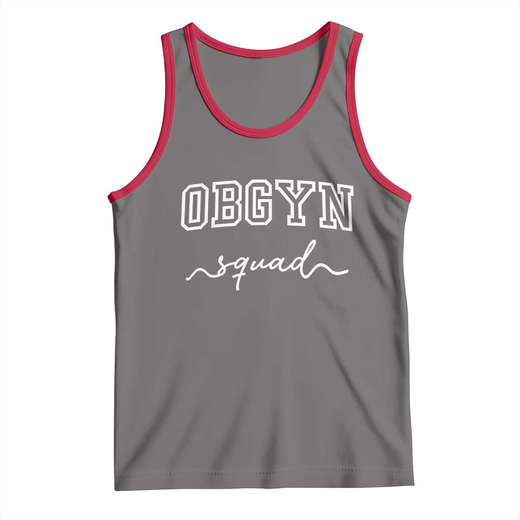 OBGYN Squad Tank Top Obstetrics And Gynecology Nurse TS10 Deep Heather Red Print Your Wear
