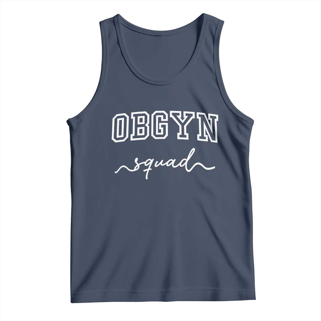 OBGYN Squad Tank Top Obstetrics And Gynecology Nurse TS10 Navy Print Your Wear