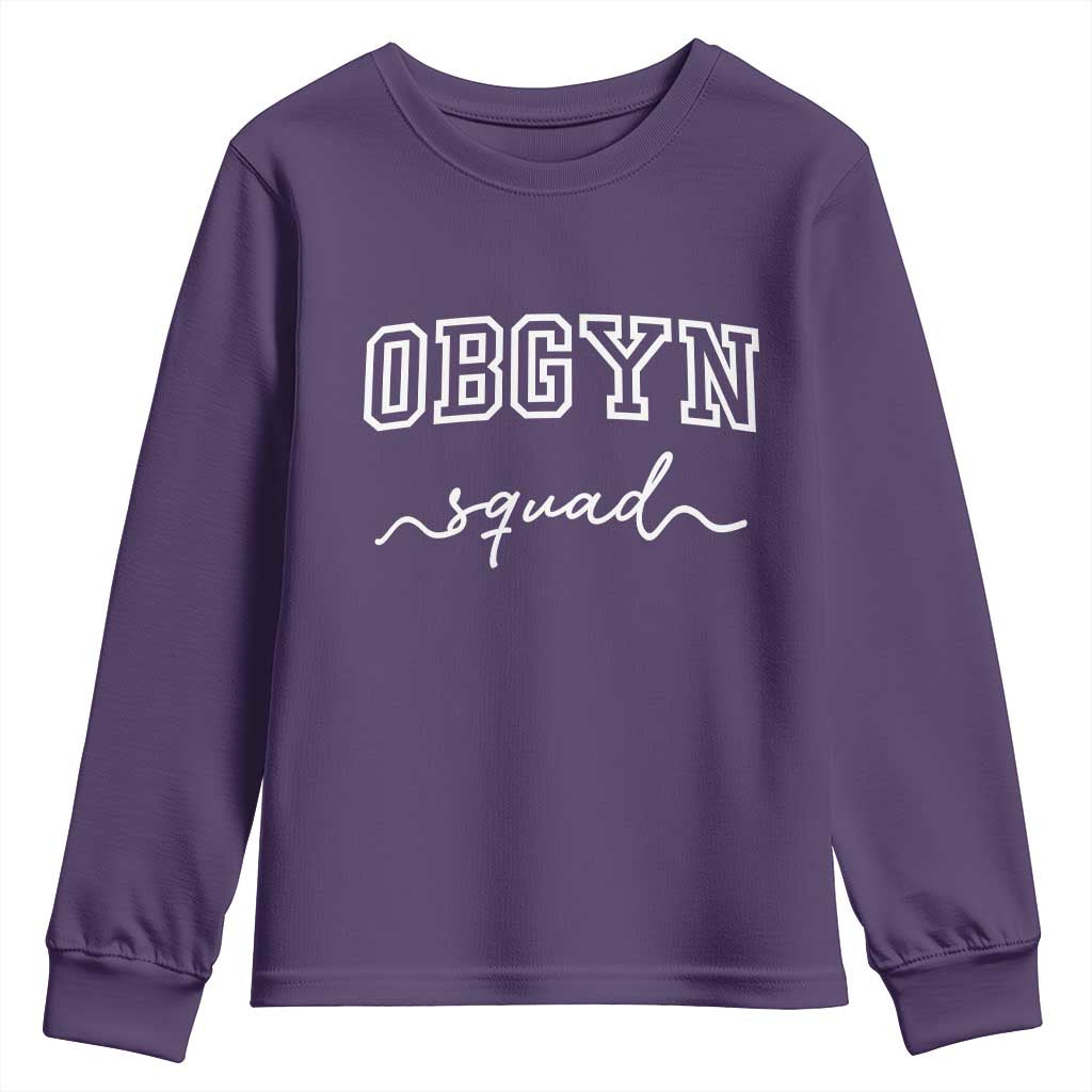 OBGYN Squad Youth Sweatshirt Obstetrics And Gynecology Nurse TS10 Purple Print Your Wear