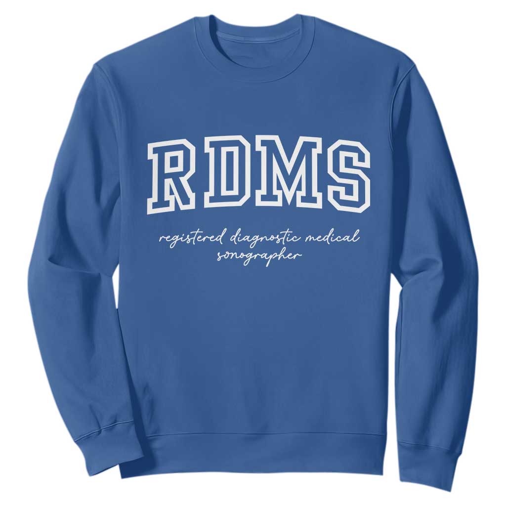 Sonographer Sweatshirt RDMS Ultrasound Tech Technologist Gift TS10 Royal Blue Print Your Wear