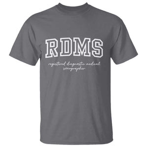 Sonographer T Shirt RDMS Ultrasound Tech Technologist Gift TS10 Charcoal Print Your Wear