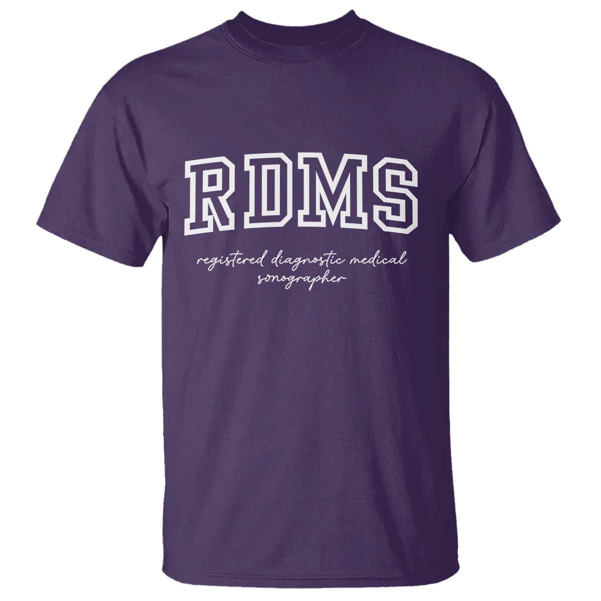 Sonographer T Shirt RDMS Ultrasound Tech Technologist Gift TS10 Purple Print Your Wear