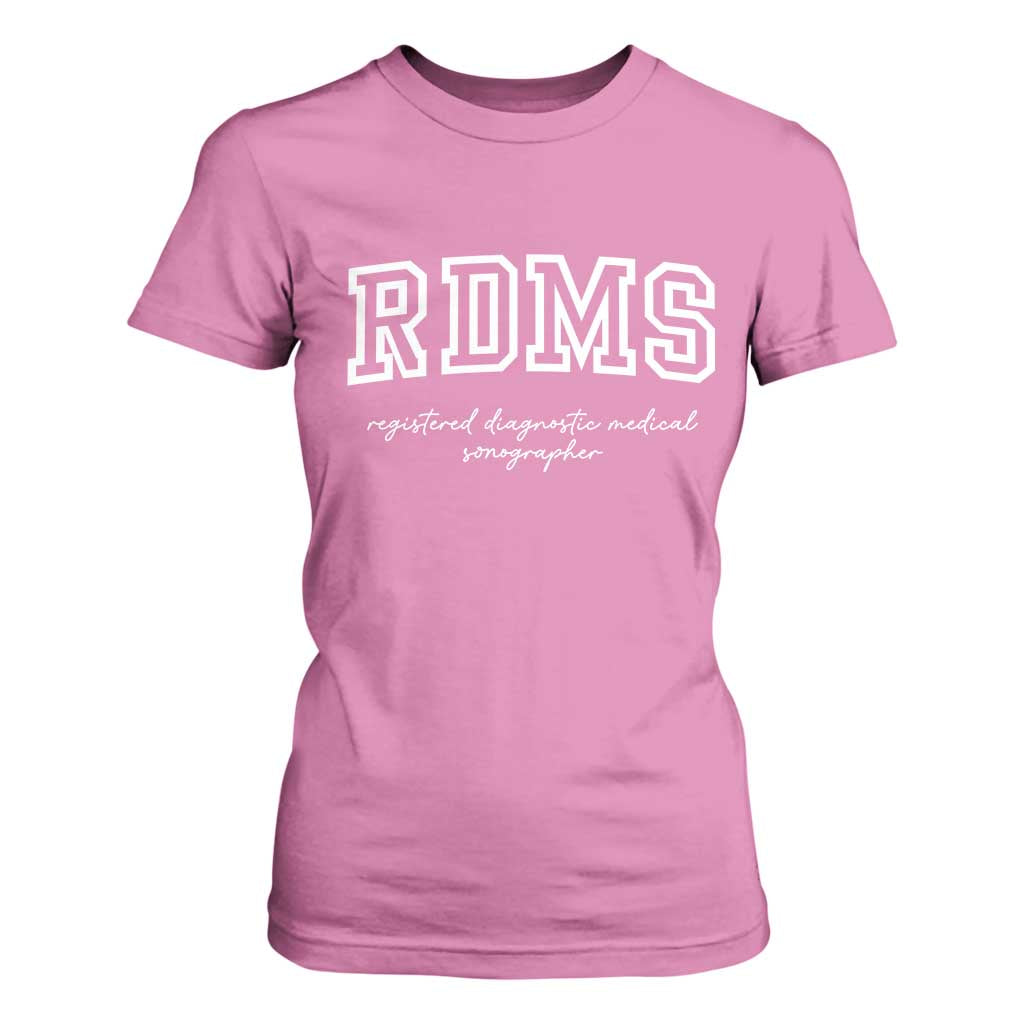 Sonographer T Shirt For Women RDMS Ultrasound Tech Technologist Gift TS10 Azalea Print Your Wear