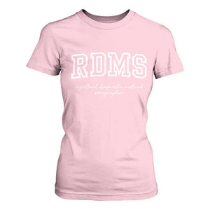 Sonographer T Shirt For Women RDMS Ultrasound Tech Technologist Gift TS10 Light Pink Print Your Wear