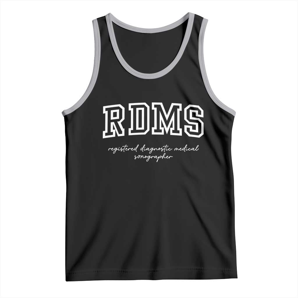 Sonographer Tank Top RDMS Ultrasound Tech Technologist Gift TS10 Black Athletic Heather Print Your Wear
