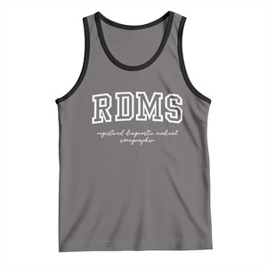 Sonographer Tank Top RDMS Ultrasound Tech Technologist Gift TS10 Deep Heather Black Print Your Wear
