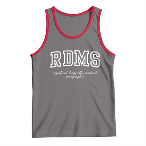 Sonographer Tank Top RDMS Ultrasound Tech Technologist Gift TS10 Deep Heather Red Print Your Wear