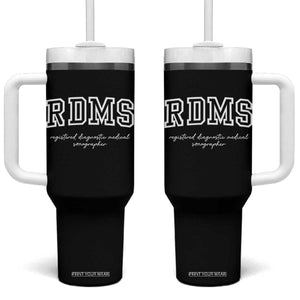 Sonographer Tumbler With Handle RDMS Ultrasound Tech Technologist Gift TS10 One Size: 40 oz Black Print Your Wear