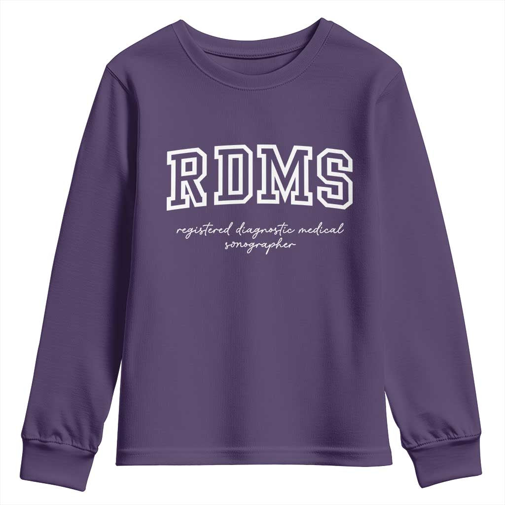 Sonographer Youth Sweatshirt RDMS Ultrasound Tech Technologist Gift TS10 Purple Print Your Wear