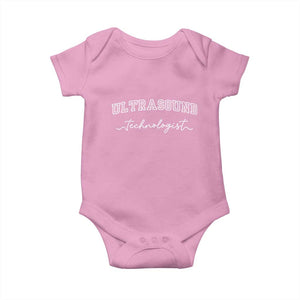 Ultrasound Tech Baby Onesie Technologist Gift Sonographer Sonography Student TS10 Light Pink Print Your Wear
