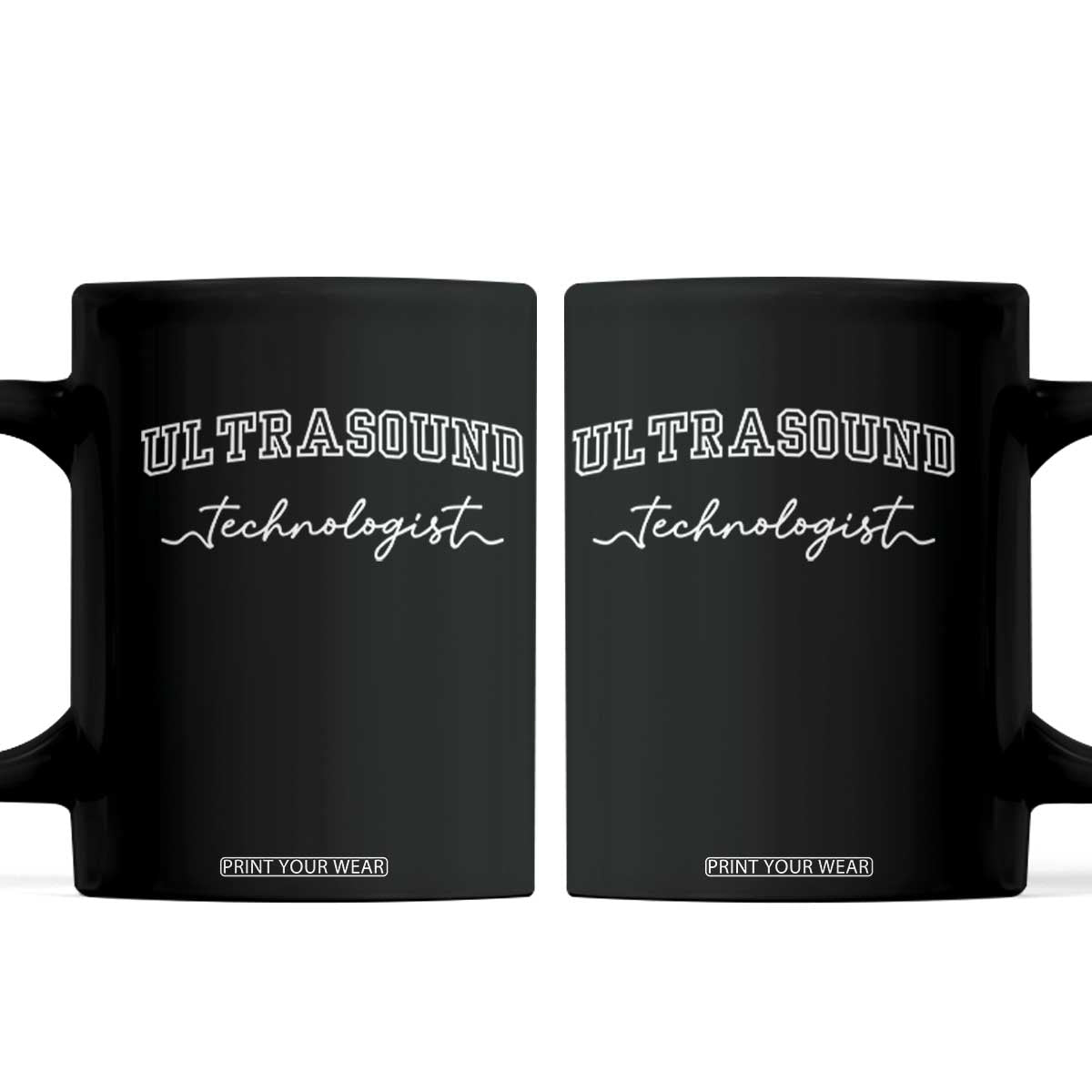Ultrasound Tech Coffee Mug Technologist Gift Sonographer Sonography Student TS10 Black Print Your Wear