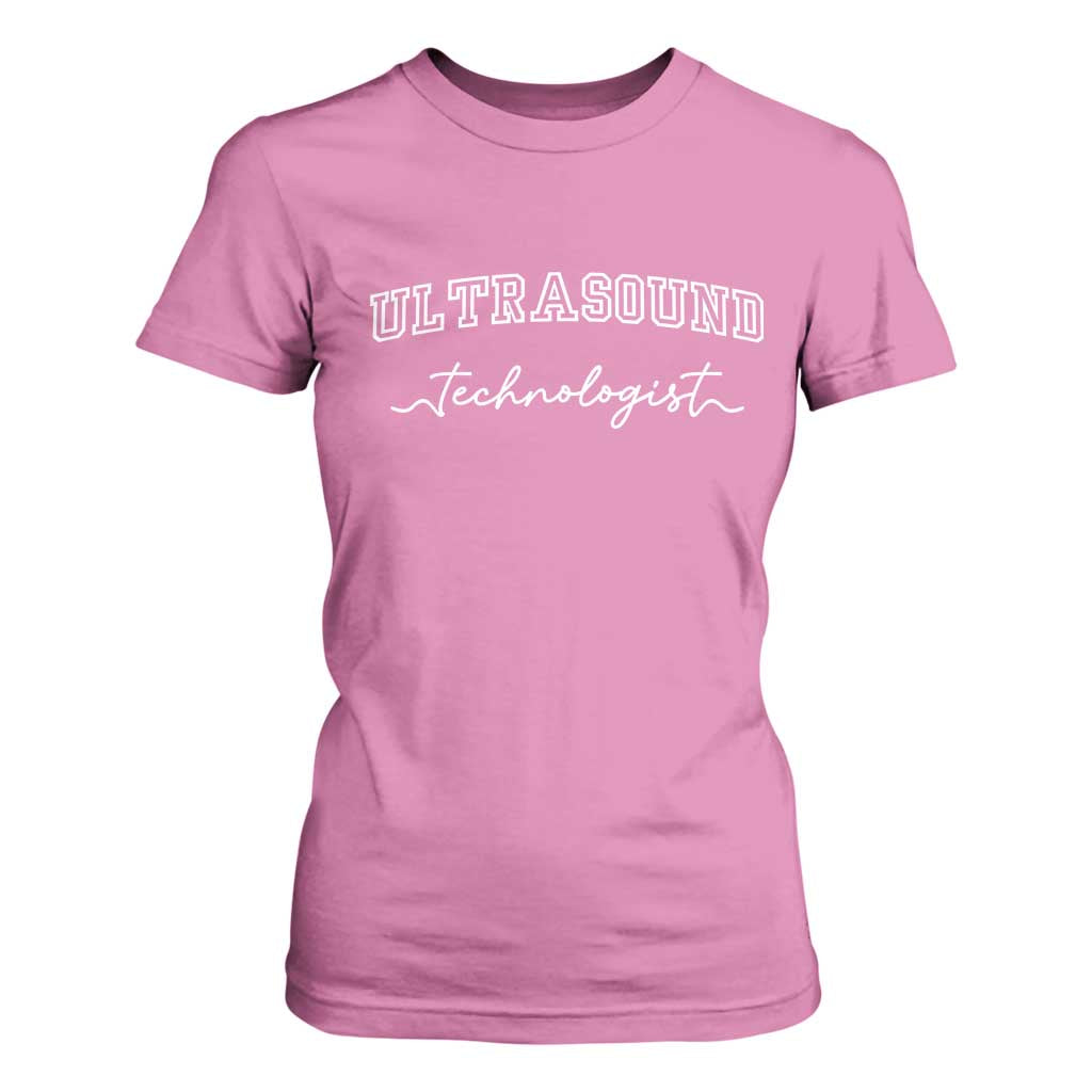 Ultrasound Tech T Shirt For Women Technologist Gift Sonographer Sonography Student TS10 Azalea Print Your Wear