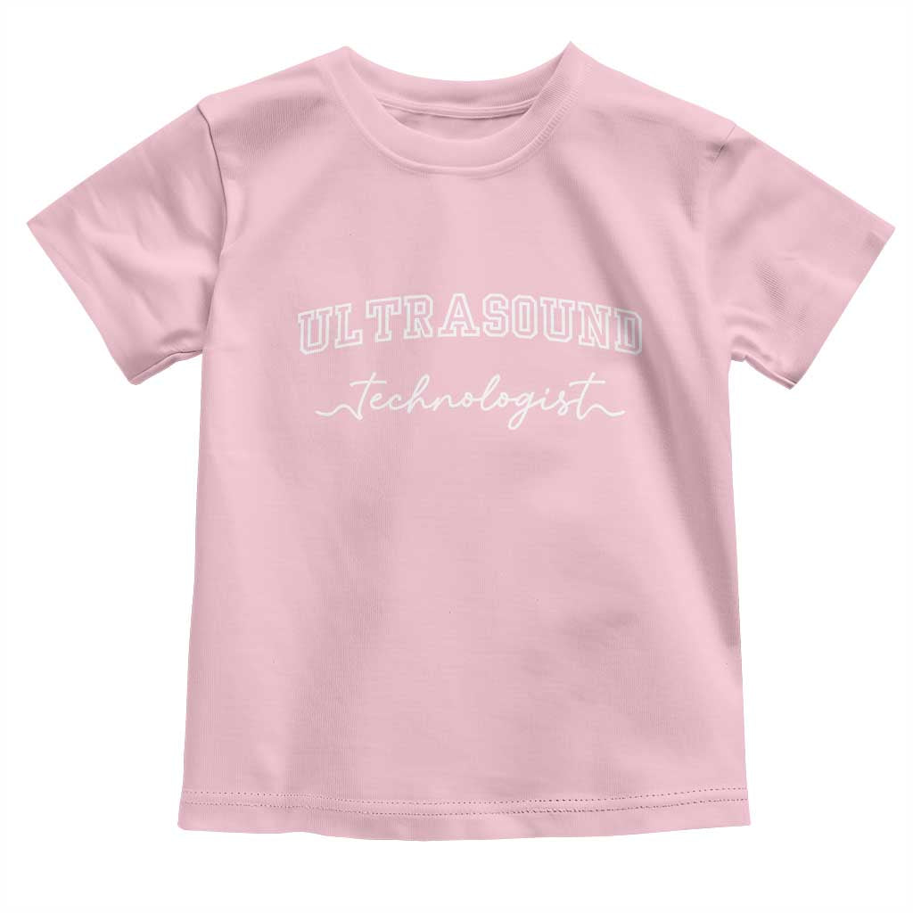Ultrasound Tech Toddler T Shirt Technologist Gift Sonographer Sonography Student TS10 Light Pink Print Your Wear