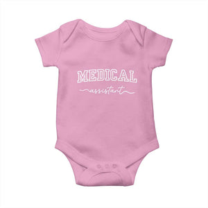 Medical Assistant Baby Onesie MA Nurse Gift TS10 Light Pink Print Your Wear