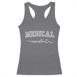 Medical Assistant Racerback Tank Top MA Nurse Gift TS10 Charcoal Print Your Wear