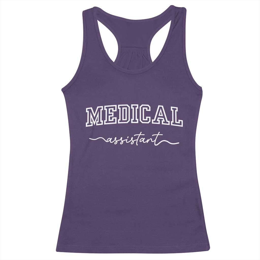 Medical Assistant Racerback Tank Top MA Nurse Gift TS10 Purple Print Your Wear