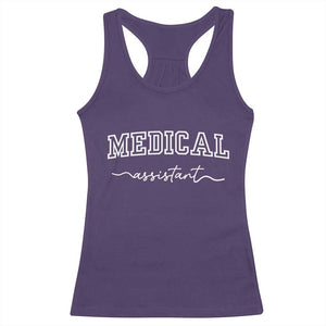 Medical Assistant Racerback Tank Top MA Nurse Gift TS10 Purple Print Your Wear