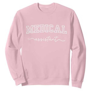 Medical Assistant Sweatshirt MA Nurse Gift TS10 Light Pink Print Your Wear