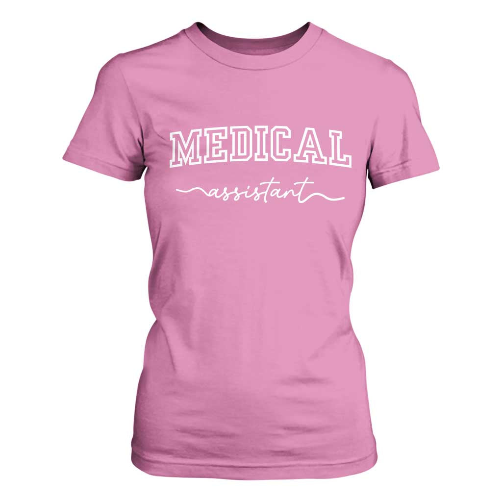 Medical Assistant T Shirt For Women MA Nurse Gift TS10 Azalea Print Your Wear