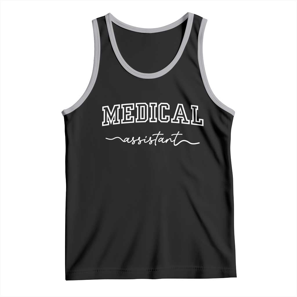 Medical Assistant Tank Top MA Nurse Gift TS10 Black Athletic Heather Print Your Wear