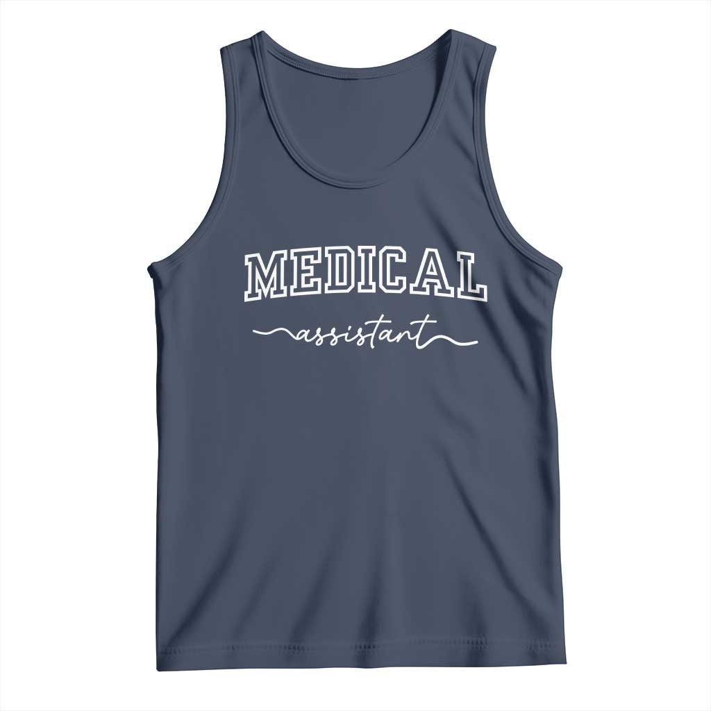 Medical Assistant Tank Top MA Nurse Gift TS10 Navy Print Your Wear