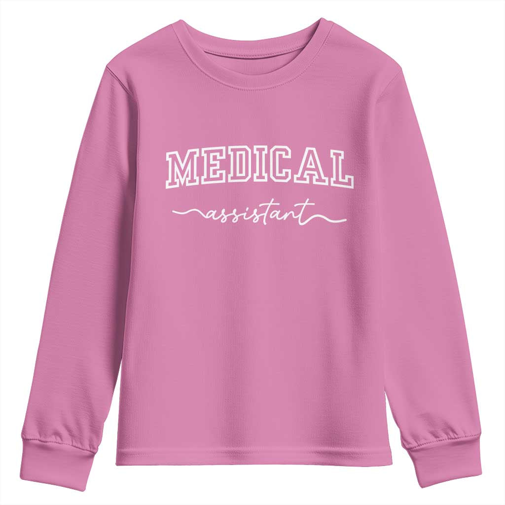Medical Assistant Youth Sweatshirt MA Nurse Gift TS10 Azalea Print Your Wear